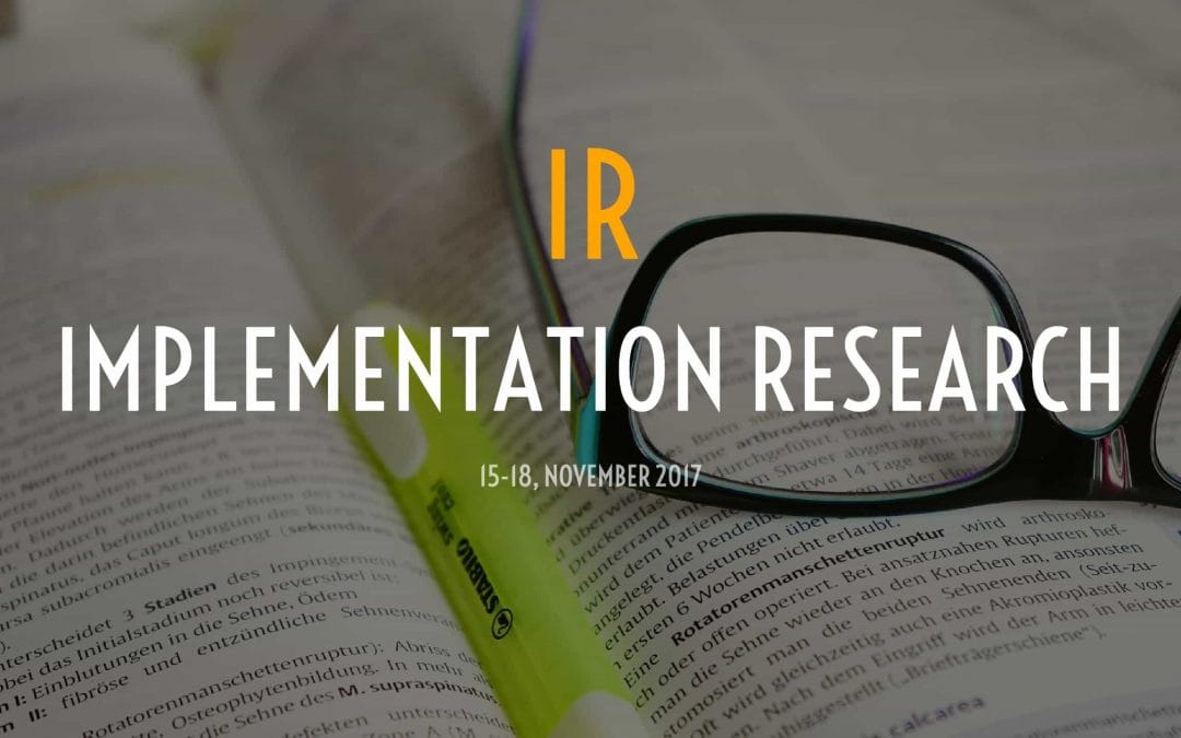 Call for application for Implementation research workshop