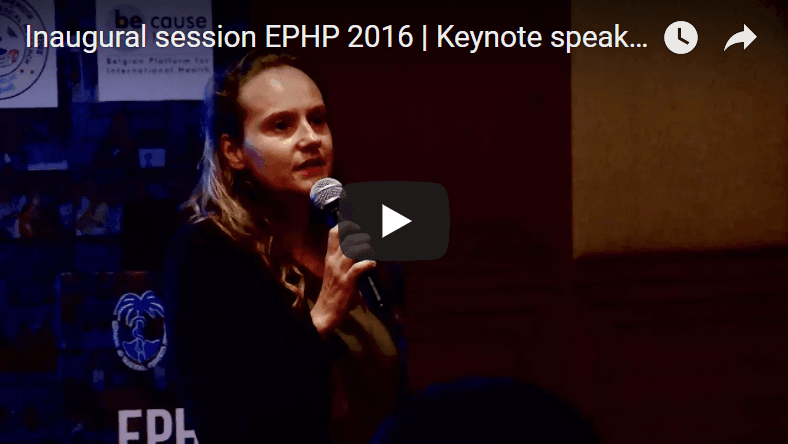 Inaugural session EPHP 2016 | Keynote speaker | Sara Van Belle
