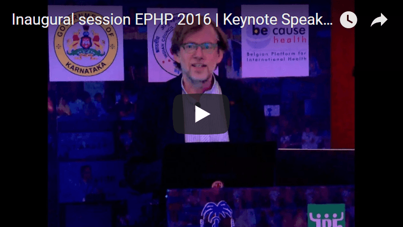 Inaugural session EPHP 2016 | Keynote Speaker | Wim Van Damme