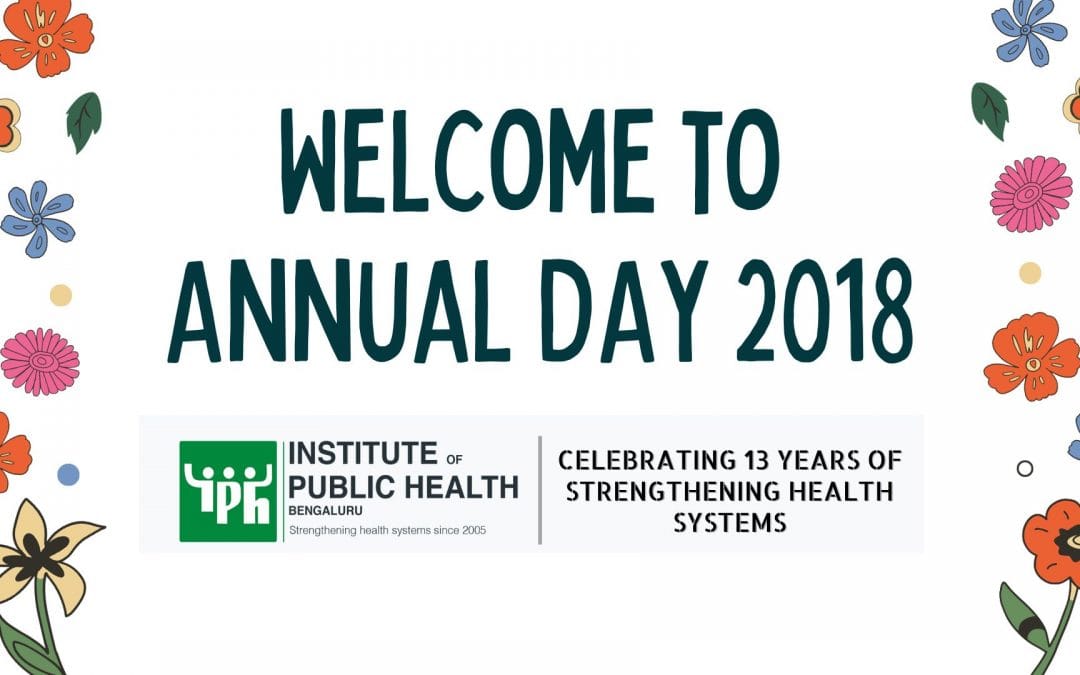 IPH Bengaluru Annual day Oration 2018
